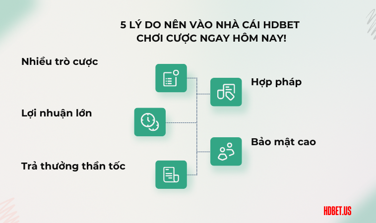 5 lý do nên vào nhà cái HDBet chơi cược ngay hôm nay!