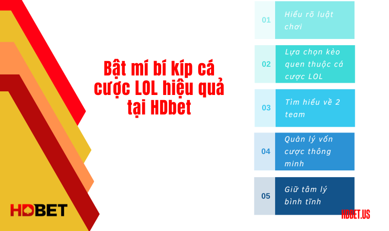 Bật mí bí kíp cá cược LOL hiệu quả tại HDbet