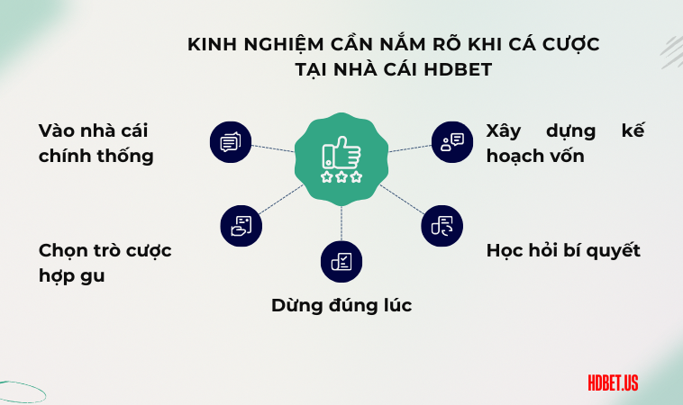 Kinh nghiệm cần nắm rõ khi cá cược tại nhà cái HDBet